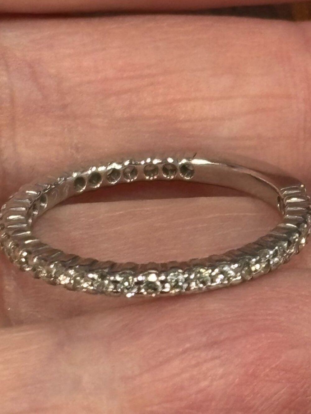 ZALES 1/2 cttw Diamond Eternity Band, 14k WG with Lifetime Protection Plan - Picture 3 of 9